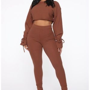 2 piece set ,high waist pants with long sleeve